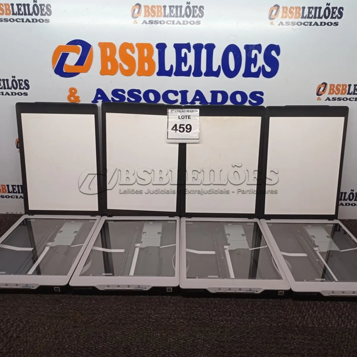 LOTE 459 - 04 SCANNER’S MARCA EPSON. (NO ESTADO) ATENÇÃO! FAZER A VISITAÇÃO ANTES DE ARREMATAR, NÃO SABEMOS SE FUNCIONA. LEILÃO NÃO TEM GARANTIA E NEM DEVOLUÇÃO, SUJEITO A POSSÍVEIS AVARIAS VISÍVEIS/OCULTAS E/OU AUSÊNCIA DE COMPONENTES.