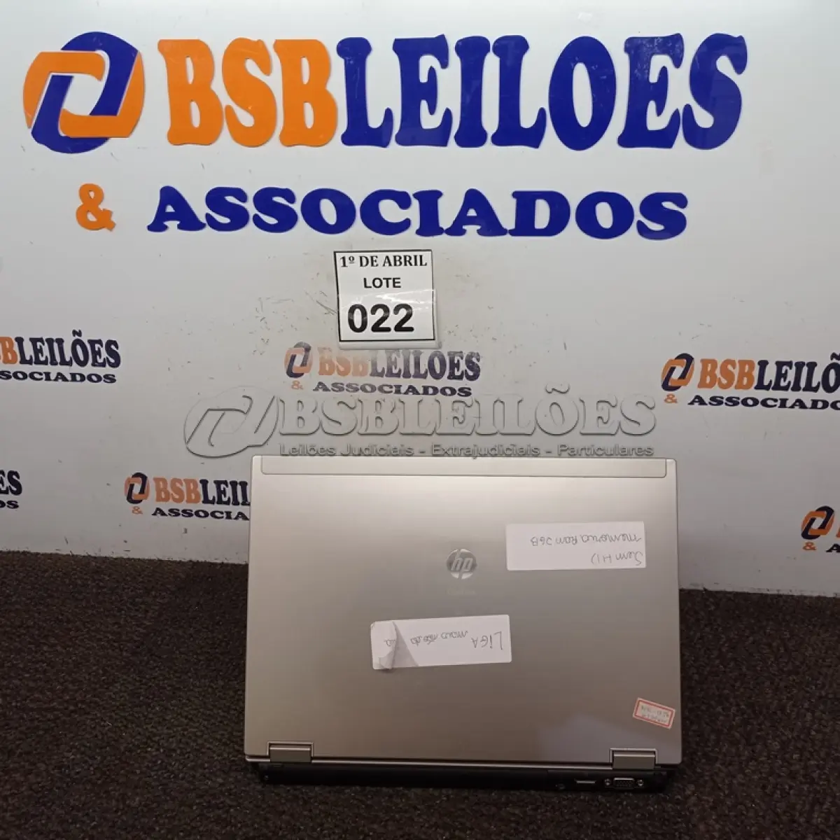 LOTE 022 - 01 NOTEBOOK HP. (NO ESTADO) ATENÇÃO! FAZER A VISITAÇÃO ANTES DE ARREMATAR, NÃO SABEMOS SE FUNCIONA. LEILÃO NÃO TEM GARANTIA E NEM DEVOLUÇÃO, SUJEITO A POSSÍVEIS AVARIAS VISÍVEIS/OCULTAS E/OU AUSÊNCIA DE COMPONENTES.