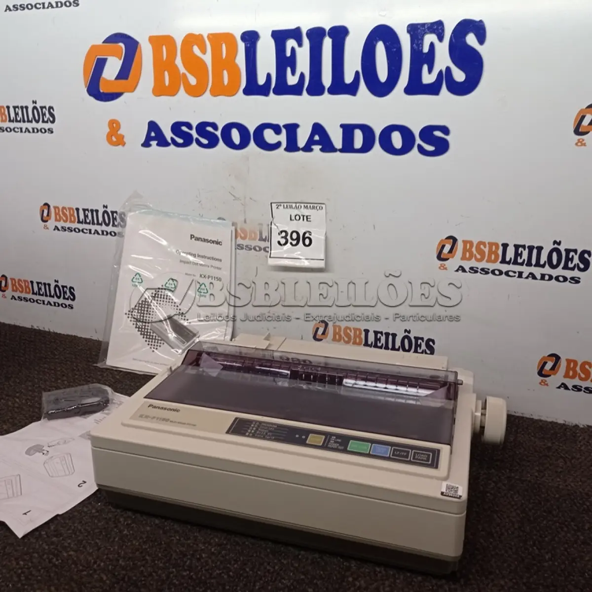 LOTE 396 - 01 IMPRESSORA MULTIFUNCIONAL MODELO KX-P1150 MARCA PANASONIC (NOVO). (NO ESTADO) ATENÇÃO! FAZER A VISITAÇÃO ANTES DE ARREMATAR, NÃO SABEMOS SE FUNCIONA. LEILÃO NÃO TEM GARANTIA E NEM DEVOLUÇÃO, SUJEITO A POSSÍVEIS AVARIAS VISÍVEIS/OCULTAS E/OU AUSÊNCIA DE COMPONENTES.