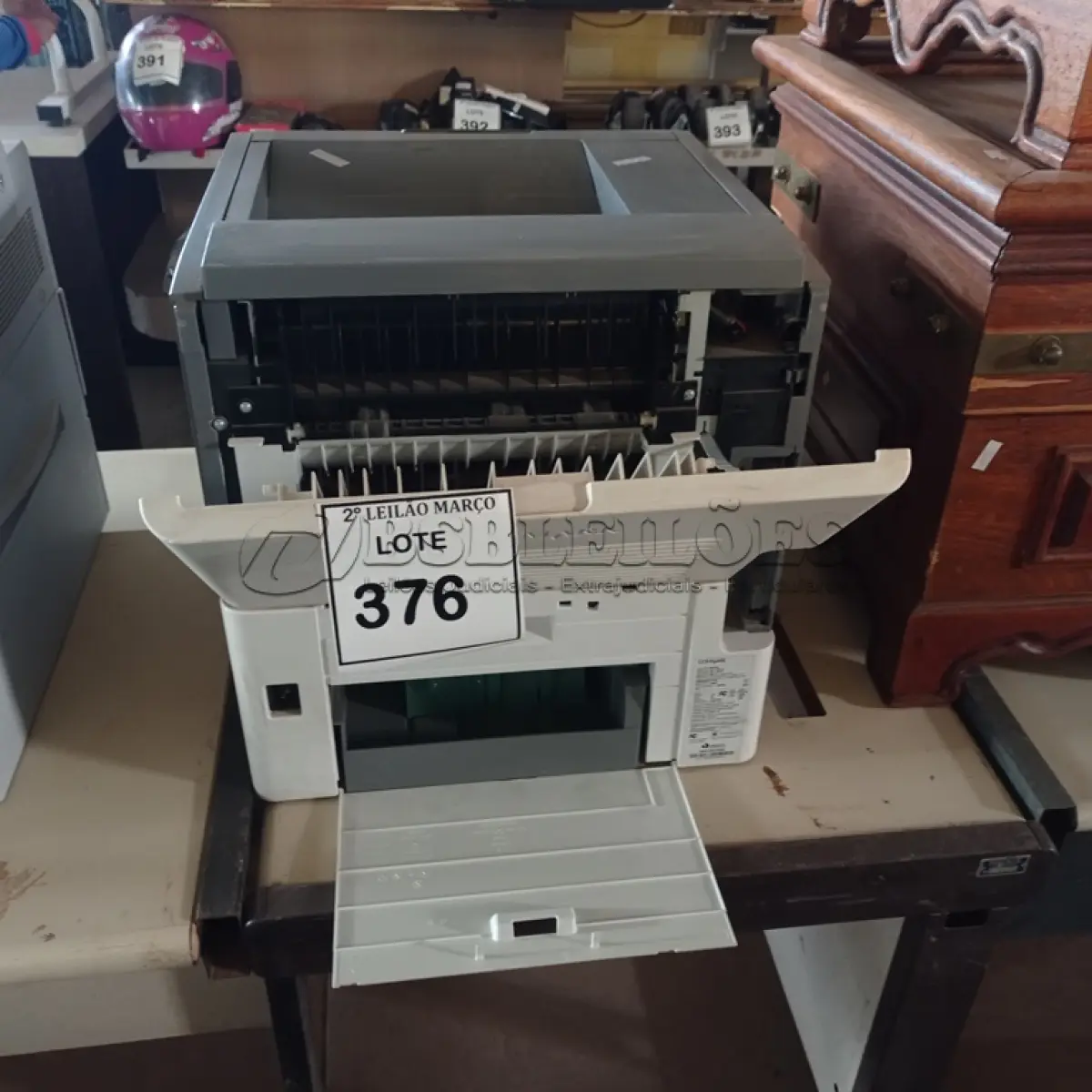 LOTE 376 - 01 IMPRESSORA LEXMARK T654DN. (NO ESTADO) ATENÇÃO! FAZER A VISITAÇÃO ANTES DE ARREMATAR, NÃO SABEMOS SE FUNCIONA. LEILÃO NÃO TEM GARANTIA E NEM DEVOLUÇÃO, SUJEITO A POSSÍVEIS AVARIAS VISÍVEIS/OCULTAS E/OU AUSÊNCIA DE COMPONENTES.