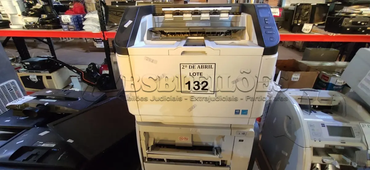 LOTE 132 - 01 IMPRESSORA E 01 SCANNER AVISIOM AD8120. (NO ESTADO) ATENÇÃO! FAZER A VISITAÇÃO ANTES DE ARREMATAR, NÃO SABEMOS SE FUNCIONA. LEILÃO NÃO TEM GARANTIA E NEM DEVOLUÇÃO, SUJEITO A POSSÍVEIS AVARIAS VISÍVEIS/OCULTAS E/OU AUSÊNCIA DE COMPONENTES.
