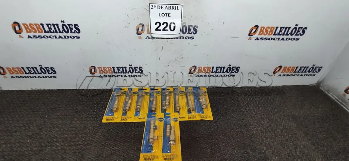 LOTE 220 - 10 KITS REPAROS DE REGISTRO DE ROSCA CORPO 46,5MM HASTE 64,0MM. (NO ESTADO) ATENÇÃO! FAZER A VISITAÇÃO ANTES DE ARREMATAR, NÃO SABEMOS SE FUNCIONA. LEILÃO NÃO TEM GARANTIA E NEM DEVOLUÇÃO, SUJEITO A POSSÍVEIS AVARIAS VISÍVEIS/OCULTAS E/OU AUSÊNCIA DE COMPONENTES.