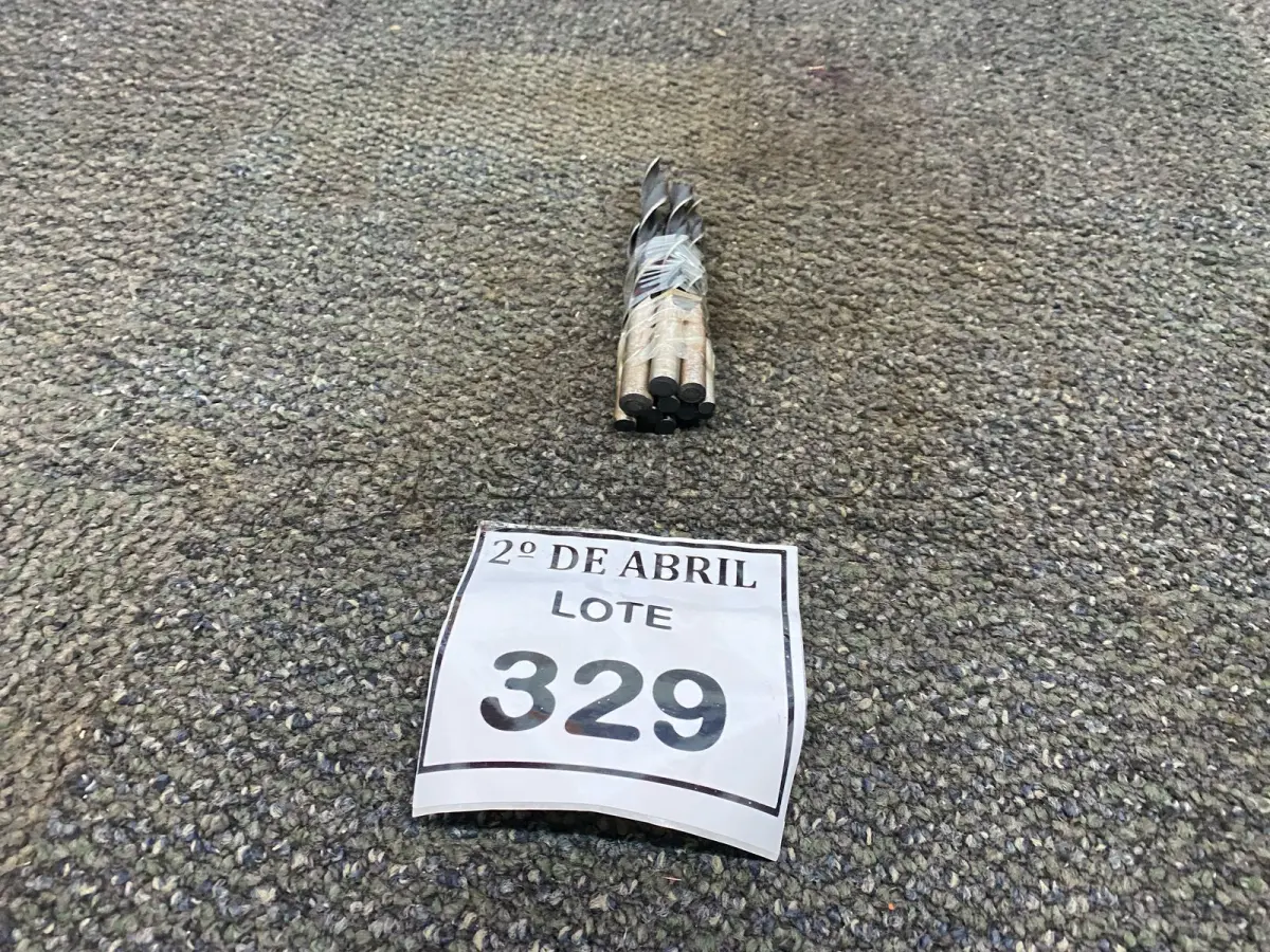 LOTE 329 - 12 BROCAS PARA MADEIRA. (NO ESTADO) ATENÇÃO! FAZER A VISITAÇÃO ANTES DE ARREMATAR, NÃO SABEMOS SE FUNCIONA. LEILÃO NÃO TEM GARANTIA E NEM DEVOLUÇÃO, SUJEITO A POSSÍVEIS AVARIAS VISÍVEIS/OCULTAS E/OU AUSÊNCIA DE COMPONENTES.