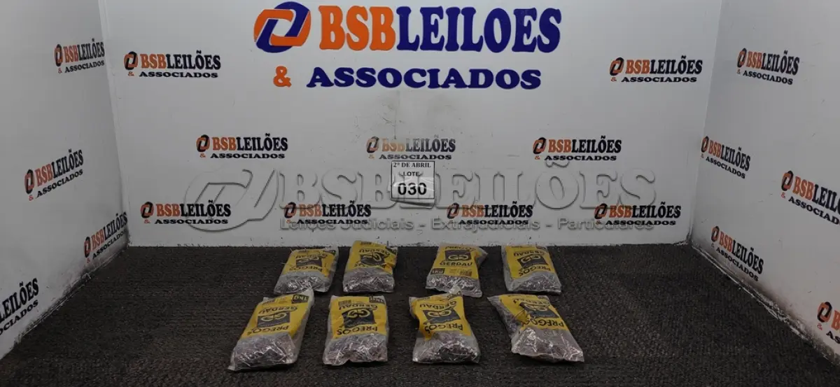 LOTE 030 - 08 KG DE PREGOS MARCA GERDAU. (NOVO) (NO ESTADO) ATENÇÃO! FAZER A VISITAÇÃO ANTES DE ARREMATAR, NÃO SABEMOS SE FUNCIONA. LEILÃO NÃO TEM GARANTIA E NEM DEVOLUÇÃO, SUJEITO A POSSÍVEIS AVARIAS VISÍVEIS/OCULTAS E/OU AUSÊNCIA DE COMPONENTES.