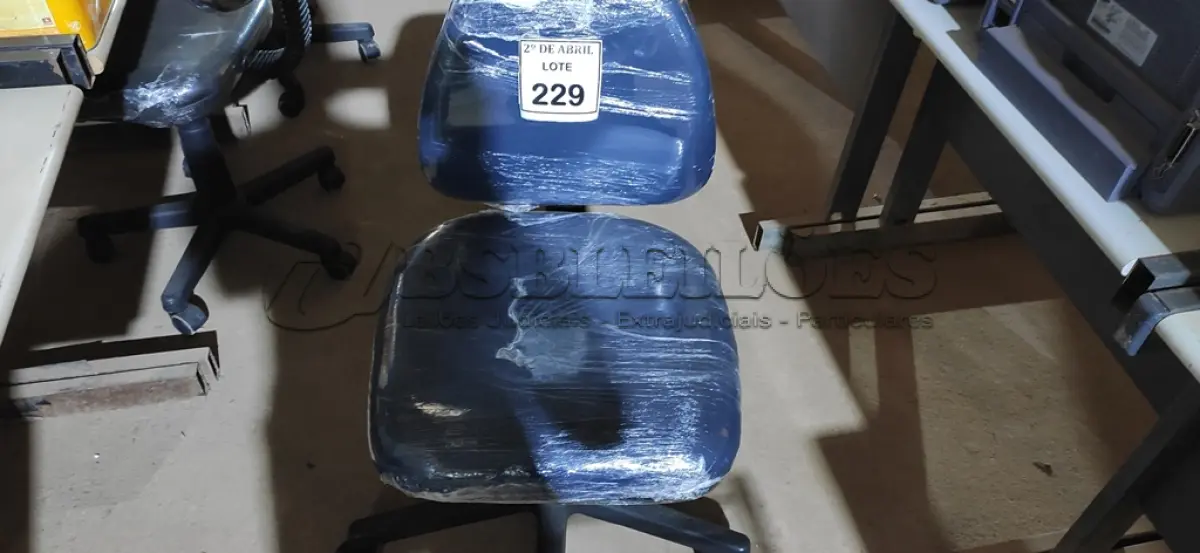 LOTE 229 - 01 CADEIRA PARA ESCRITÓRIO. (NO ESTADO) ATENÇÃO! FAZER A VISITAÇÃO ANTES DE ARREMATAR, NÃO SABEMOS SE FUNCIONA. LEILÃO NÃO TEM GARANTIA E NEM DEVOLUÇÃO, SUJEITO A POSSÍVEIS AVARIAS VISÍVEIS/OCULTAS E/OU AUSÊNCIA DE COMPONENTES.