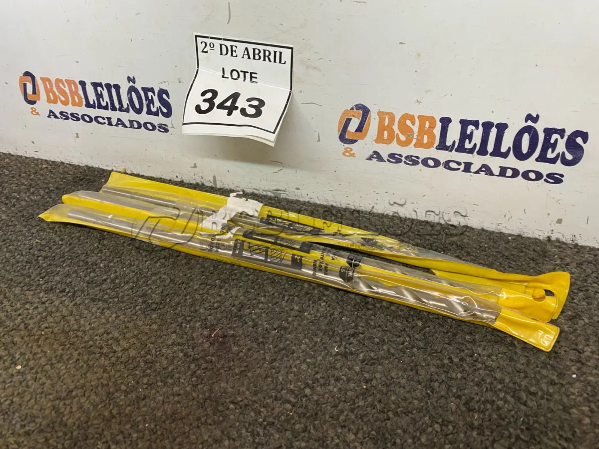 LOTE 343 - 03 BROCAS P/MOURÃO E FIBROCIMENTO ½” 400MM MARCA FERTAK. (NOVO). (NO ESTADO) ATENÇÃO! FAZER A VISITAÇÃO ANTES DE ARREMATAR, NÃO SABEMOS SE FUNCIONA. LEILÃO NÃO TEM GARANTIA E NEM DEVOLUÇÃO, SUJEITO A POSSÍVEIS AVARIAS VISÍVEIS/OCULTAS E/OU AUSÊNCIA DE COMPONENTES.