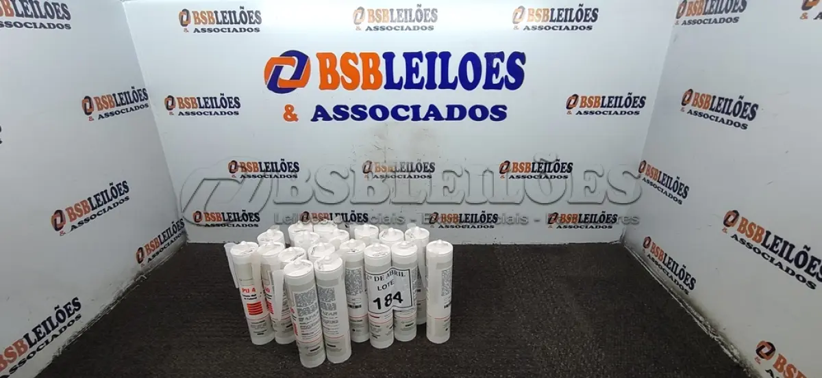 LOTE 184 - 17 SELANTE MULTI USO DE POLIURETANO PU40. (NO ESTADO) ATENÇÃO! FAZER A VISITAÇÃO ANTES DE ARREMATAR, NÃO SABEMOS SE FUNCIONA. LEILÃO NÃO TEM GARANTIA E NEM DEVOLUÇÃO, SUJEITO A POSSÍVEIS AVARIAS VISÍVEIS/OCULTAS E/OU AUSÊNCIA DE COMPONENTES.