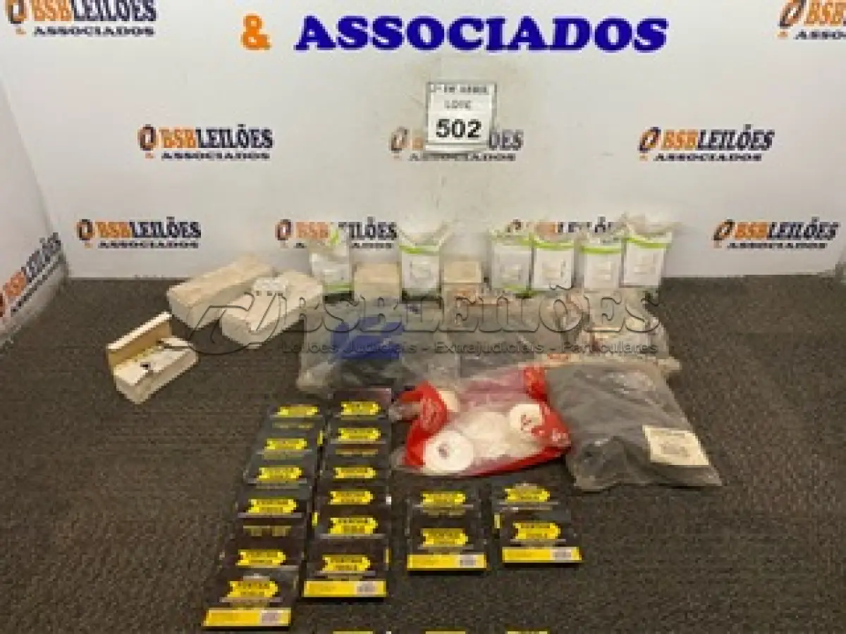LOTE 502 - 01 LOTE COM ANÉIS DE VEDAÇÃO PARA ESGOTO E INTERRUPTORES. (NO ESTADO) ATENÇÃO! FAZER A VISITAÇÃO ANTES DE ARREMATAR, NÃO SABEMOS SE FUNCIONA. LEILÃO NÃO TEM GARANTIA E NEM DEVOLUÇÃO, SUJEITO A POSSÍVEIS AVARIAS VISÍVEIS/OCULTAS E/OU AUSÊNCIA DE COMPONENTES.