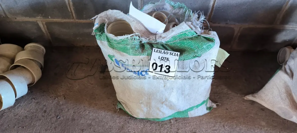 LOTE 013 - 01 LOTE COM CONEXÕES JUNÇÃO 100 X75 E T DE VISITA.  (NO ESTADO) ATENÇÃO! FAZER A VISITAÇÃO ANTES DE ARREMATAR, NÃO SABEMOS SE FUNCIONA. LEILÃO NÃO TEM GARANTIA E NEM DEVOLUÇÃO, SUJEITO A POSSÍVEIS AVARIAS VISÍVEIS/OCULTAS E/OU AUSÊNCIA DE COMPONENTES.