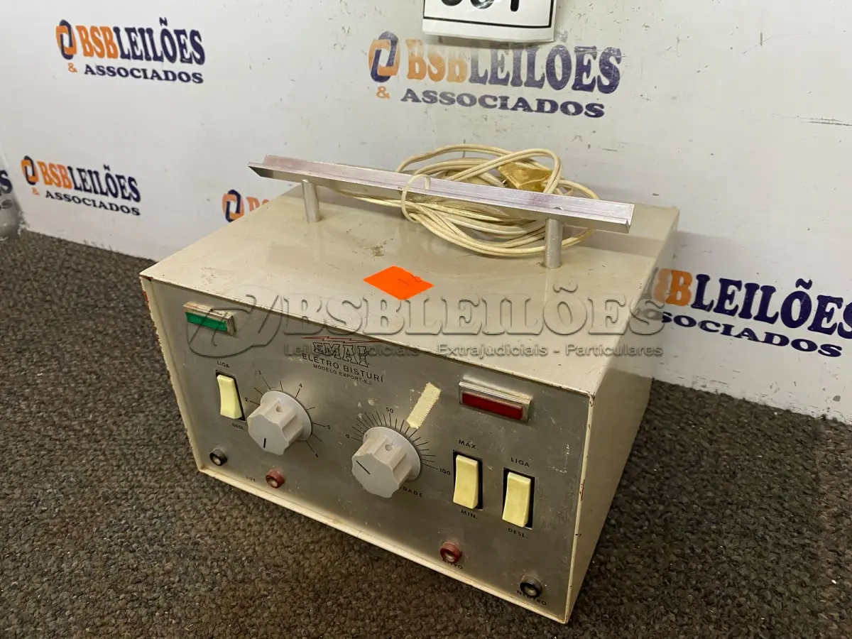 LOTE 361 - 01 BISTURI ELETRÔNICO ODONTOLÓGICO MARCA EMAI. (NO ESTADO) ATENÇÃO! FAZER A VISITAÇÃO ANTES DE ARREMATAR, NÃO SABEMOS SE FUNCIONA. LEILÃO NÃO TEM GARANTIA E NEM DEVOLUÇÃO, SUJEITO A POSSÍVEIS AVARIAS VISÍVEIS/OCULTAS E/OU AUSÊNCIA DE COMPONENTES.