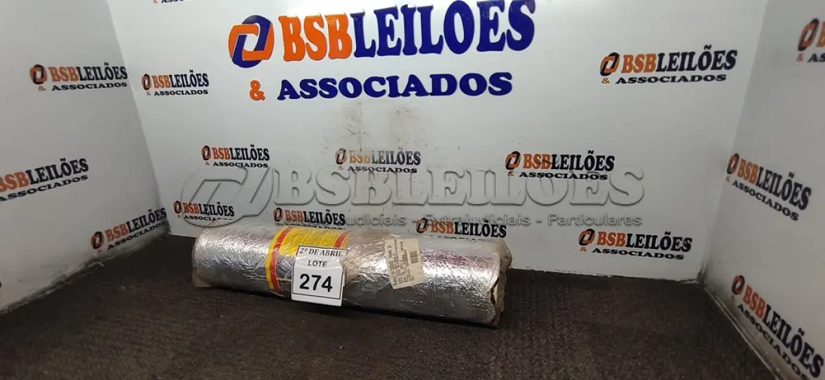 LOTE 274 - 01 ROLO DE MULTIMANTA. (NO ESTADO) ATENÇÃO! FAZER A VISITAÇÃO ANTES DE ARREMATAR, NÃO SABEMOS SE FUNCIONA. LEILÃO NÃO TEM GARANTIA E NEM DEVOLUÇÃO, SUJEITO A POSSÍVEIS AVARIAS VISÍVEIS/OCULTAS E/OU AUSÊNCIA DE COMPONENTES.