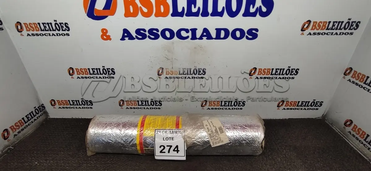 LOTE 274 - 01 ROLO DE MULTIMANTA. (NO ESTADO) ATENÇÃO! FAZER A VISITAÇÃO ANTES DE ARREMATAR, NÃO SABEMOS SE FUNCIONA. LEILÃO NÃO TEM GARANTIA E NEM DEVOLUÇÃO, SUJEITO A POSSÍVEIS AVARIAS VISÍVEIS/OCULTAS E/OU AUSÊNCIA DE COMPONENTES.