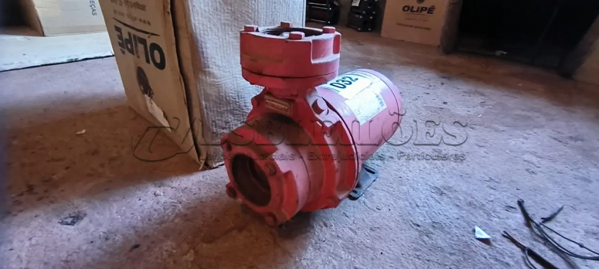 LOTE 032 - 01 BOMBA D’ÁGUA.  (NO ESTADO) ATENÇÃO! FAZER A VISITAÇÃO ANTES DE ARREMATAR, NÃO SABEMOS SE FUNCIONA. LEILÃO NÃO TEM GARANTIA E NEM DEVOLUÇÃO, SUJEITO A POSSÍVEIS AVARIAS VISÍVEIS/OCULTAS E/OU AUSÊNCIA DE COMPONENTES.