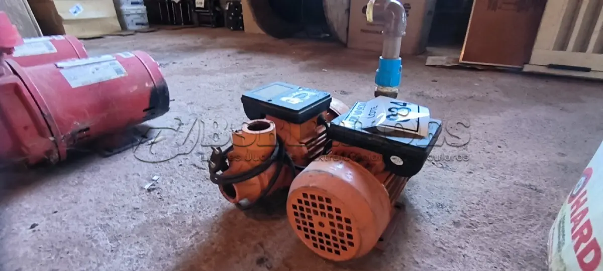 LOTE 034 - 02 BOMBAS D’ÁGUA.  (NO ESTADO) ATENÇÃO! FAZER A VISITAÇÃO ANTES DE ARREMATAR, NÃO SABEMOS SE FUNCIONA. LEILÃO NÃO TEM GARANTIA E NEM DEVOLUÇÃO, SUJEITO A POSSÍVEIS AVARIAS VISÍVEIS/OCULTAS E/OU AUSÊNCIA DE COMPONENTES.