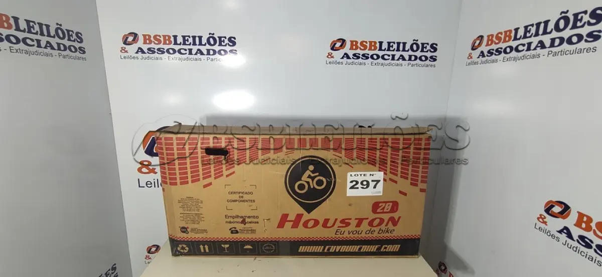LOTE 297 - 01 - BICICLETA HOUSTON TRUP ARO 20 VERMELHA - TR202R (NO ESTADO, NÃO SABEMOS SE FUNCIONA. LEILÃO NÃO TEM GARANTIA E NEM DEVOLUÇÃO, SUJEITO A POSSÍVEIS AVARIAS VISÍVEIS/OCULTAS E/OU AUSÊNCIA DE COMPONENTES)
