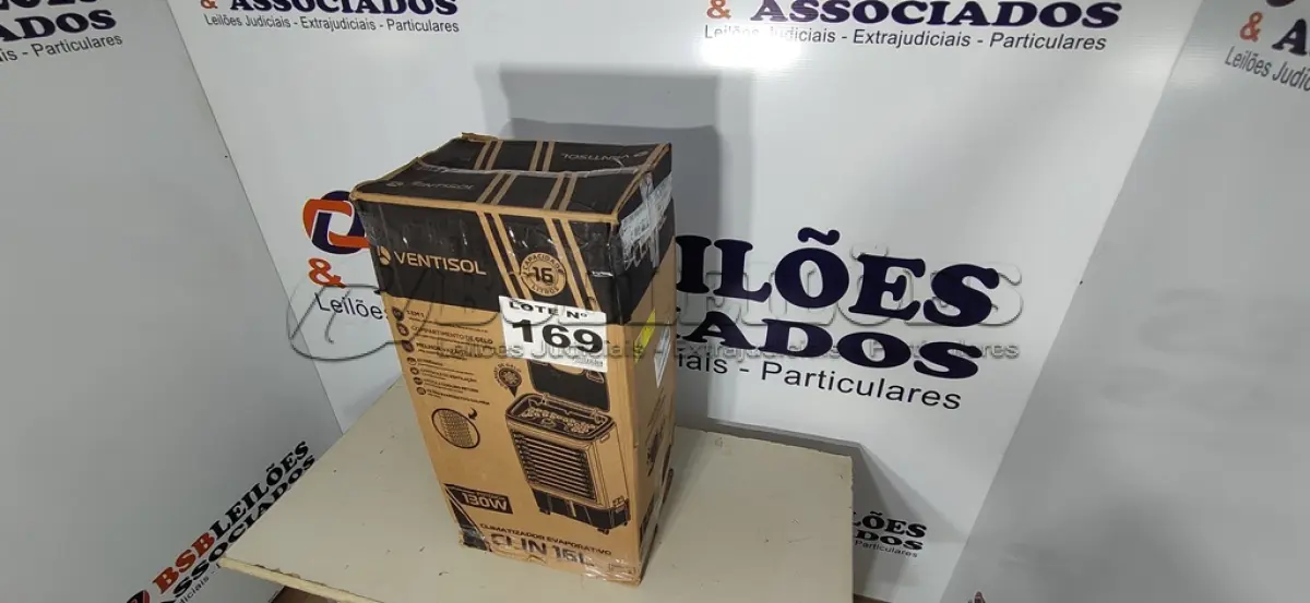 LOTE 169 - 01 - CLIMATIZADOR DE AR VENTISOL 16LITROS 130W CLIN16 BRANCO - 127V (NO ESTADO, NÃO SABEMOS SE FUNCIONA. LEILÃO NÃO TEM GARANTIA E NEM DEVOLUÇÃO, SUJEITO A POSSÍVEIS AVARIAS VISÍVEIS/OCULTAS E/OU AUSÊNCIA DE COMPONENTES)