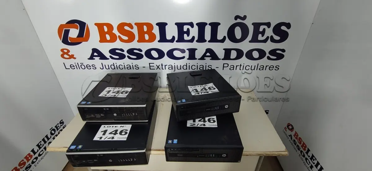 LOTE 146 - 04 – CPU HP I5 SEM HD E MEMORIA (NO ESTADO, NÃO SABEMOS SE FUNCIONA. LEILÃO NÃO TEM GARANTIA E NEM DEVOLUÇÃO, SUJEITO A POSSÍVEIS AVARIAS VISÍVEIS/OCULTAS E/OU AUSÊNCIA DE COMPONENTES)