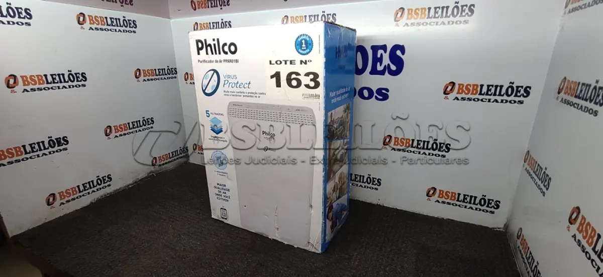 LOTE 163 - 01 - PURIFICADOR DE AR PHILCO VÍRUS PROTECT BRANCO 220V PPAR01BI (NO ESTADO, NÃO SABEMOS SE FUNCIONA. LEILÃO NÃO TEM GARANTIA E NEM DEVOLUÇÃO, SUJEITO A POSSÍVEIS AVARIAS VISÍVEIS/OCULTAS E/OU AUSÊNCIA DE COMPONENTES)