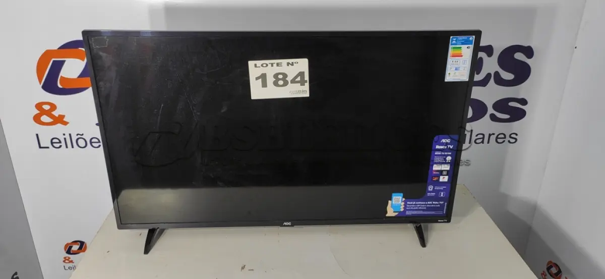 LOTE 184 - 01 - SMART TV 43” FULL HD LED AOC 43S5195/78G (NO ESTADO, NÃO SABEMOS SE FUNCIONA. LEILÃO NÃO TEM GARANTIA E NEM DEVOLUÇÃO, SUJEITO A POSSÍVEIS AVARIAS VISÍVEIS/OCULTAS E/OU AUSÊNCIA DE COMPONENTES)