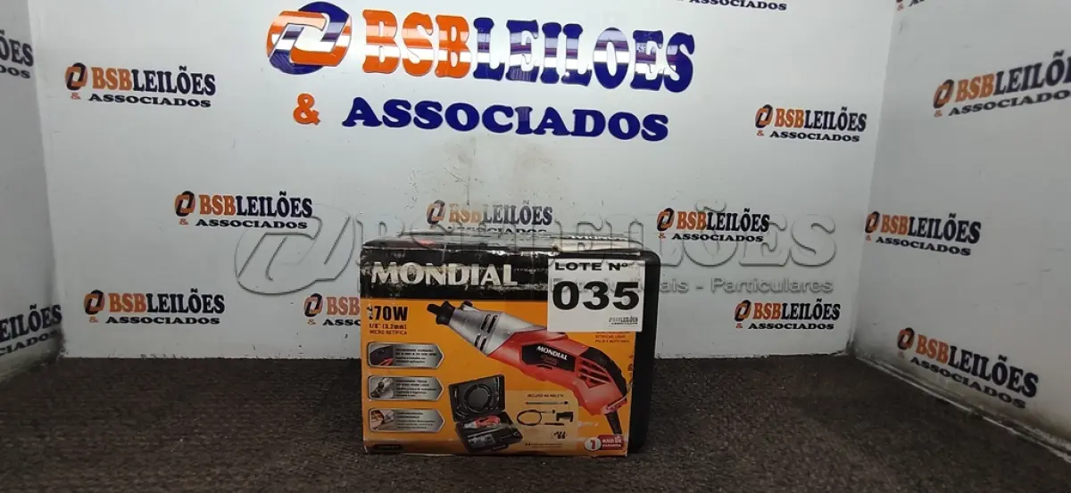 LOTE 035 - 02 - MICRO RETÍFICA, MONDIAL, VERMELHO, 170W, 110V - FMR-01 (NO ESTADO, NÃO SABEMOS SE FUNCIONA. LEILÃO NÃO TEM GARANTIA E NEM DEVOLUÇÃO, SUJEITO A POSSÍVEIS AVARIAS VISÍVEIS/OCULTAS E/OU AUSÊNCIA DE COMPONENTES)