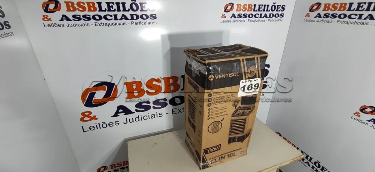 LOTE 169 - 01 - CLIMATIZADOR DE AR VENTISOL 16LITROS 130W CLIN16 BRANCO - 127V (NO ESTADO, NÃO SABEMOS SE FUNCIONA. LEILÃO NÃO TEM GARANTIA E NEM DEVOLUÇÃO, SUJEITO A POSSÍVEIS AVARIAS VISÍVEIS/OCULTAS E/OU AUSÊNCIA DE COMPONENTES)