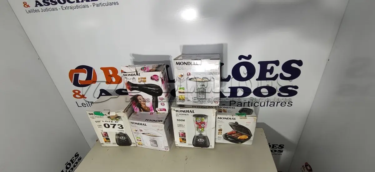 LOTE 073 - 06 – ELETRODOMÉSTICOS DIVERSOS (NO ESTADO, NÃO SABEMOS SE FUNCIONA. LEILÃO NÃO TEM GARANTIA E NEM DEVOLUÇÃO, SUJEITO A POSSÍVEIS AVARIAS VISÍVEIS/OCULTAS E/OU AUSÊNCIA DE COMPONENTES)
