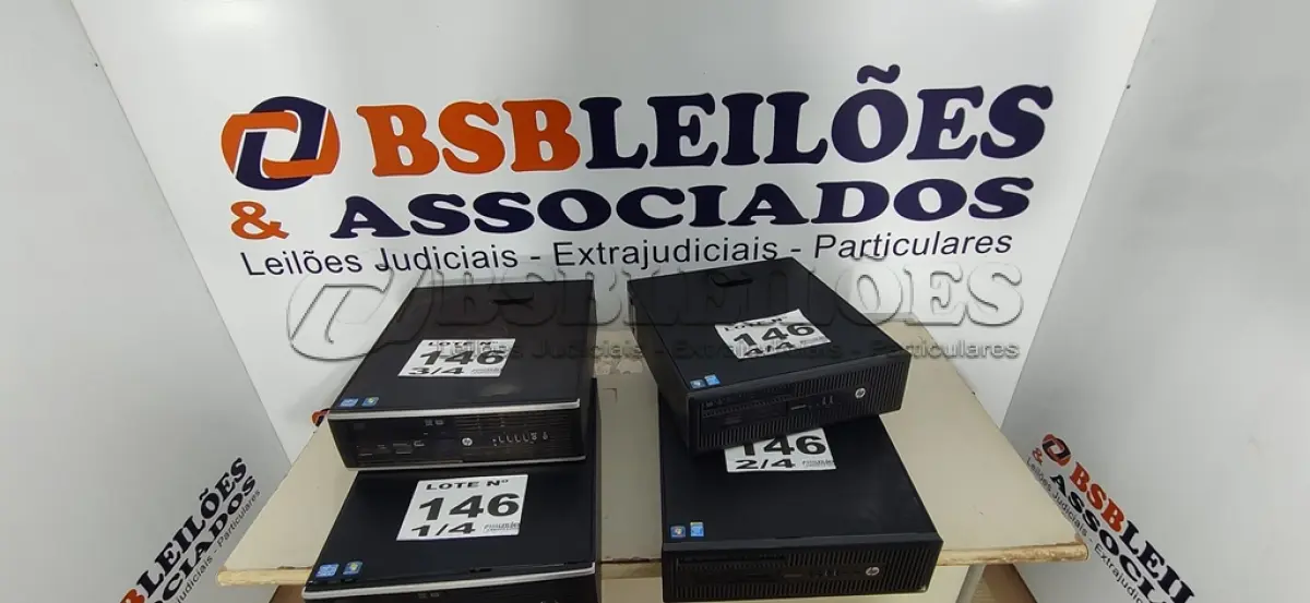 LOTE 146 - 04 – CPU HP I5 SEM HD E MEMORIA (NO ESTADO, NÃO SABEMOS SE FUNCIONA. LEILÃO NÃO TEM GARANTIA E NEM DEVOLUÇÃO, SUJEITO A POSSÍVEIS AVARIAS VISÍVEIS/OCULTAS E/OU AUSÊNCIA DE COMPONENTES)