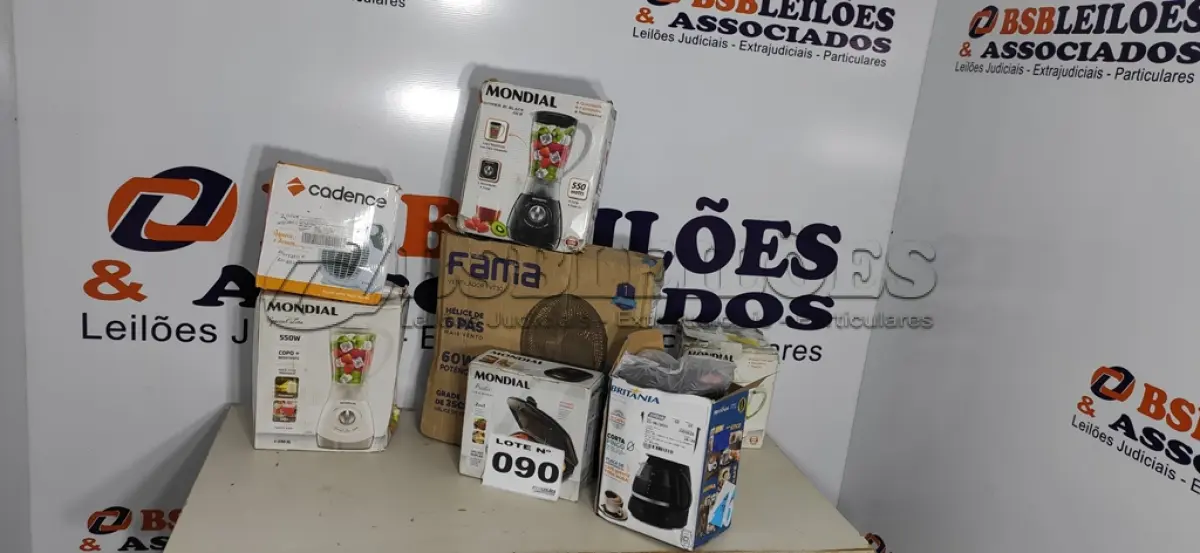LOTE 090 - 07 – ELETRODOMÉSTICOS DIVERSOS (NO ESTADO, NÃO SABEMOS SE FUNCIONA. LEILÃO NÃO TEM GARANTIA E NEM DEVOLUÇÃO, SUJEITO A POSSÍVEIS AVARIAS VISÍVEIS/OCULTAS E/OU AUSÊNCIA DE COMPONENTES)