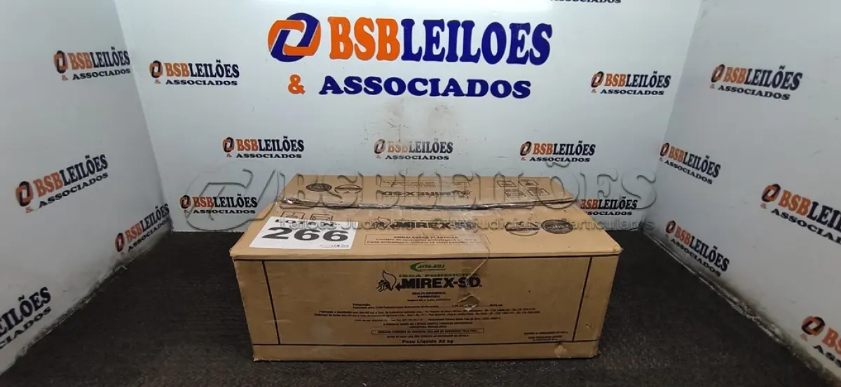 LOTE 266 - 38 - ISCA FORMICIDA MIREX-SD 500G ISCA GRANULADA C/10 PACOTES DE 50G (NO ESTADO, NÃO SABEMOS SE FUNCIONA. LEILÃO NÃO TEM GARANTIA E NEM DEVOLUÇÃO, SUJEITO A POSSÍVEIS AVARIAS VISÍVEIS/OCULTAS E/OU AUSÊNCIA DE COMPONENTES)