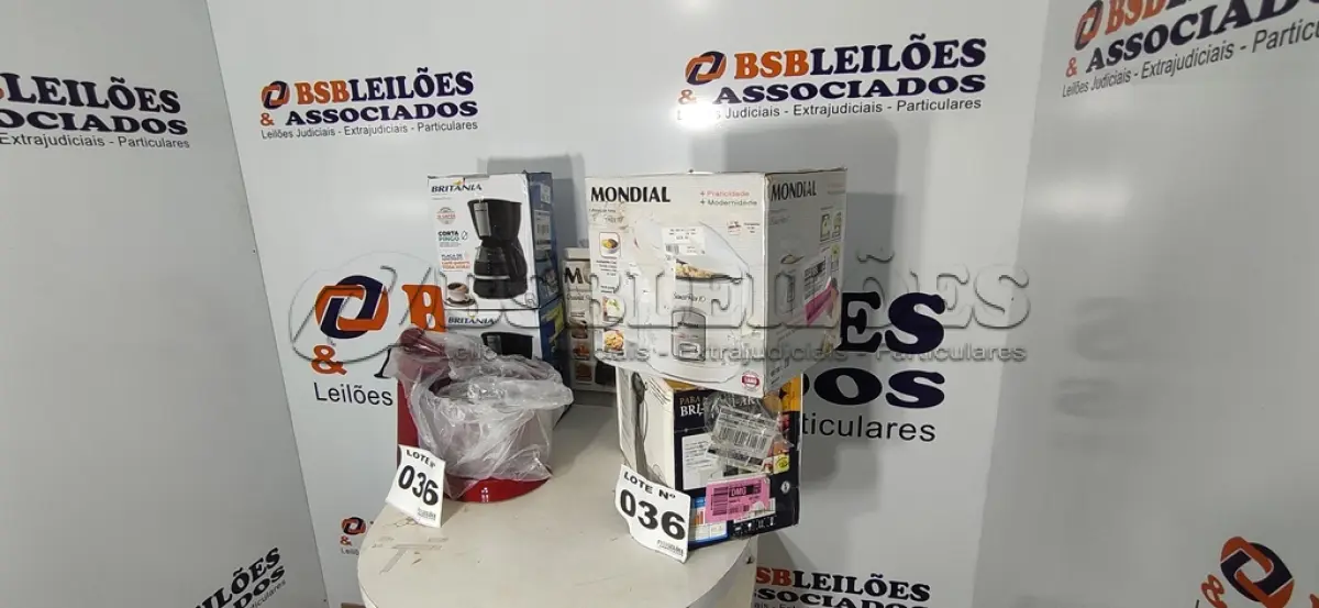 LOTE 036 - 06 – ELETRODOMÉSTICOS 110V DIVERSOS (NO ESTADO, NÃO SABEMOS SE FUNCIONA. LEILÃO NÃO TEM GARANTIA E NEM DEVOLUÇÃO, SUJEITO A POSSÍVEIS AVARIAS VISÍVEIS/OCULTAS E/OU AUSÊNCIA DE COMPONENTES)
