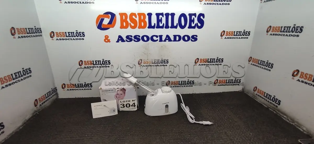 LOTE 304 - 01 - MAQUINA SPA FACIAL VAPOR LIMPEZA PROFUNDA DA PELE MANTEM UMIDADE ACNE E CRAVOS 110V (NO ESTADO, NÃO SABEMOS SE FUNCIONA. LEILÃO NÃO TEM GARANTIA E NEM DEVOLUÇÃO, SUJEITO A POSSÍVEIS AVARIAS VISÍVEIS/OCULTAS E/OU AUSÊNCIA DE COMPONENTES)