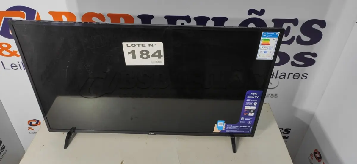 LOTE 184 - 01 - SMART TV 43” FULL HD LED AOC 43S5195/78G (NO ESTADO, NÃO SABEMOS SE FUNCIONA. LEILÃO NÃO TEM GARANTIA E NEM DEVOLUÇÃO, SUJEITO A POSSÍVEIS AVARIAS VISÍVEIS/OCULTAS E/OU AUSÊNCIA DE COMPONENTES)