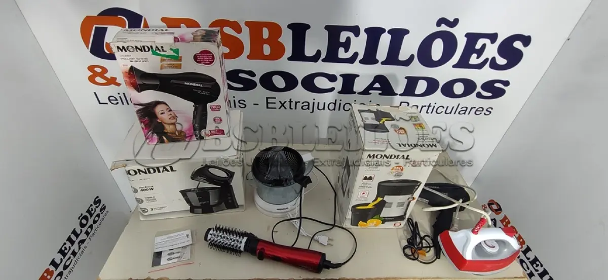 LOTE 134 - 07 – ELETRODOMÉSTICOS DIVERSOS (NO ESTADO, NÃO SABEMOS SE FUNCIONA. LEILÃO NÃO TEM GARANTIA E NEM DEVOLUÇÃO, SUJEITO A POSSÍVEIS AVARIAS VISÍVEIS/OCULTAS E/OU AUSÊNCIA DE COMPONENTES)