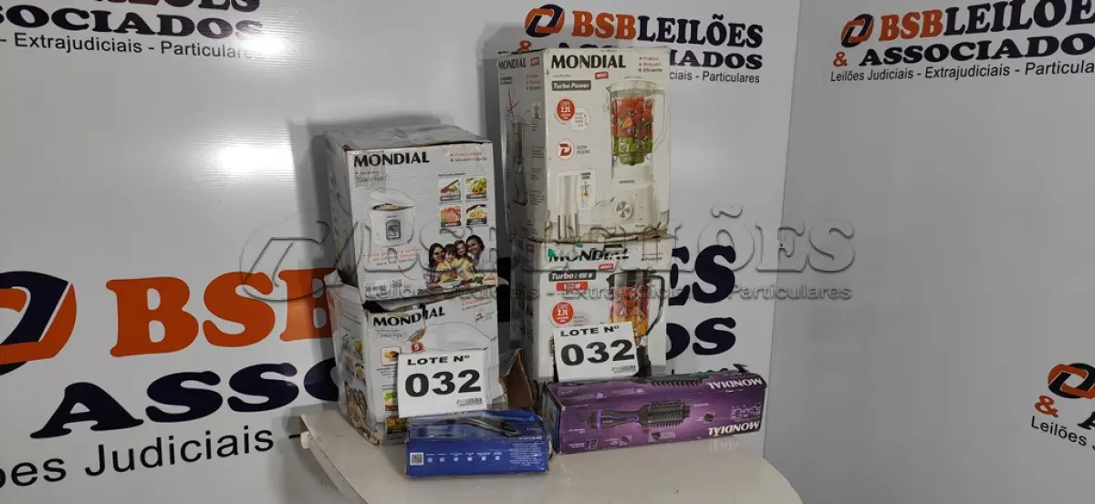 LOTE 032 - 06 – ELETRODOMÉSTICOS DIVERSOS (NO ESTADO, NÃO SABEMOS SE FUNCIONA. LEILÃO NÃO TEM GARANTIA E NEM DEVOLUÇÃO, SUJEITO A POSSÍVEIS AVARIAS VISÍVEIS/OCULTAS E/OU AUSÊNCIA DE COMPONENTES)