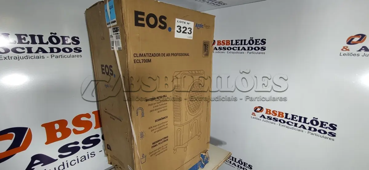 LOTE 323 - 01 - CLIMATIZADOR DE AR PROFISSIONAL EOS 70LITROS ECL700M 110VOLTS (NO ESTADO, NÃO SABEMOS SE FUNCIONA. LEILÃO NÃO TEM GARANTIA E NEM DEVOLUÇÃO, SUJEITO A POSSÍVEIS AVARIAS VISÍVEIS/OCULTAS E/OU AUSÊNCIA DE COMPONENTES)