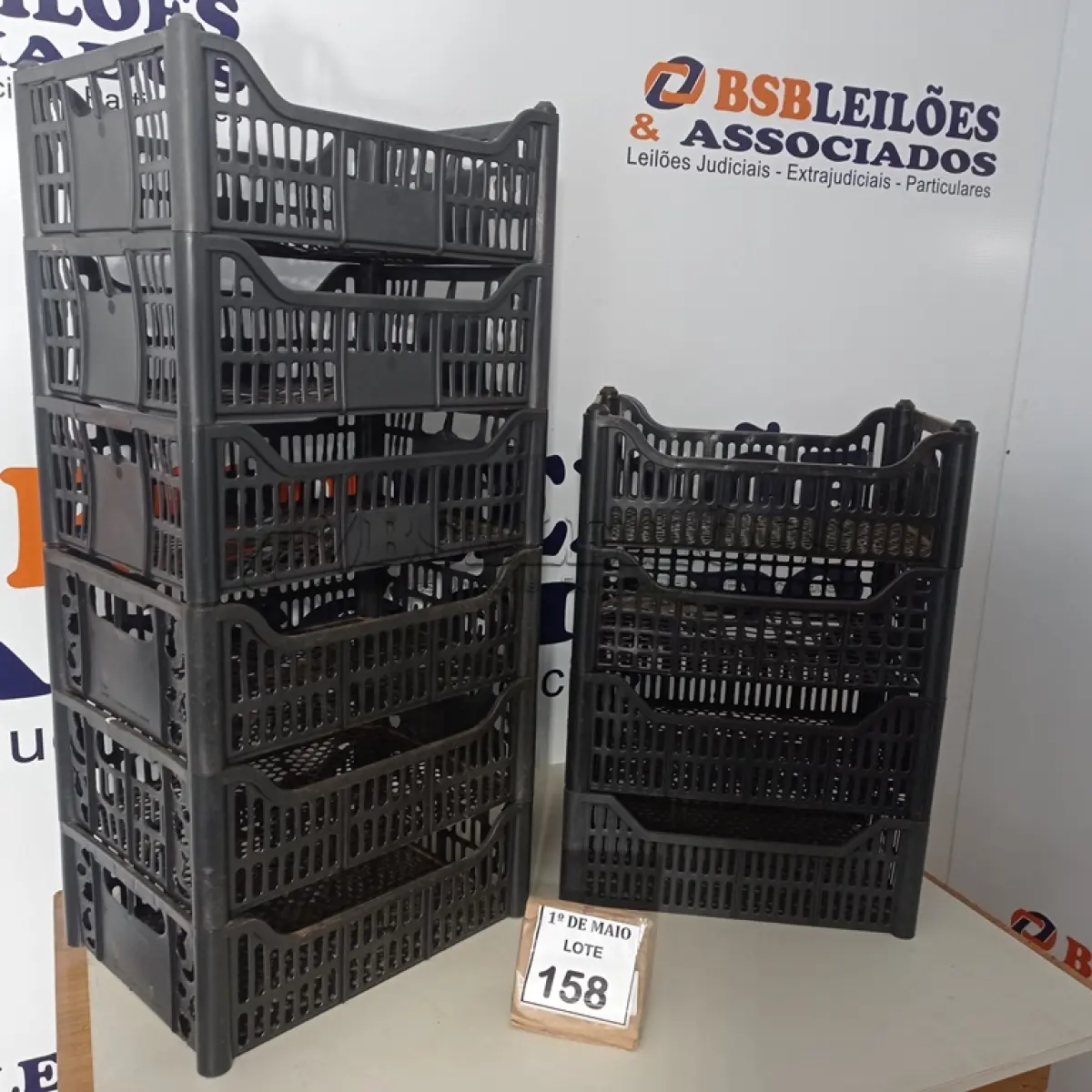 LOTE 158 - 10 CESTAS ORGANIZADORAS. (NO ESTADO) ATENÇÃO! FAZER A VISITAÇÃO ANTES DE ARREMATAR, NÃO SABEMOS SE FUNCIONA. LEILÃO NÃO TEM GARANTIA E NEM DEVOLUÇÃO, SUJEITO A POSSÍVEIS AVARIAS VISÍVEIS/OCULTAS E/OU AUSÊNCIA DE COMPONENTES.