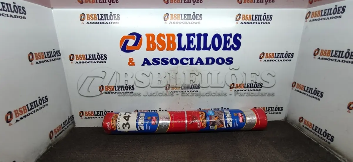 LOTE 347 - 01 - MANTA ASFÁLTICA AUTO ADESIVA ALUMINIZADA 90CM X 10M (NO ESTADO, NÃO SABEMOS SE FUNCIONA. LEILÃO NÃO TEM GARANTIA E NEM DEVOLUÇÃO, SUJEITO A POSSÍVEIS AVARIAS VISÍVEIS/OCULTAS E/OU AUSÊNCIA DE COMPONENTES)