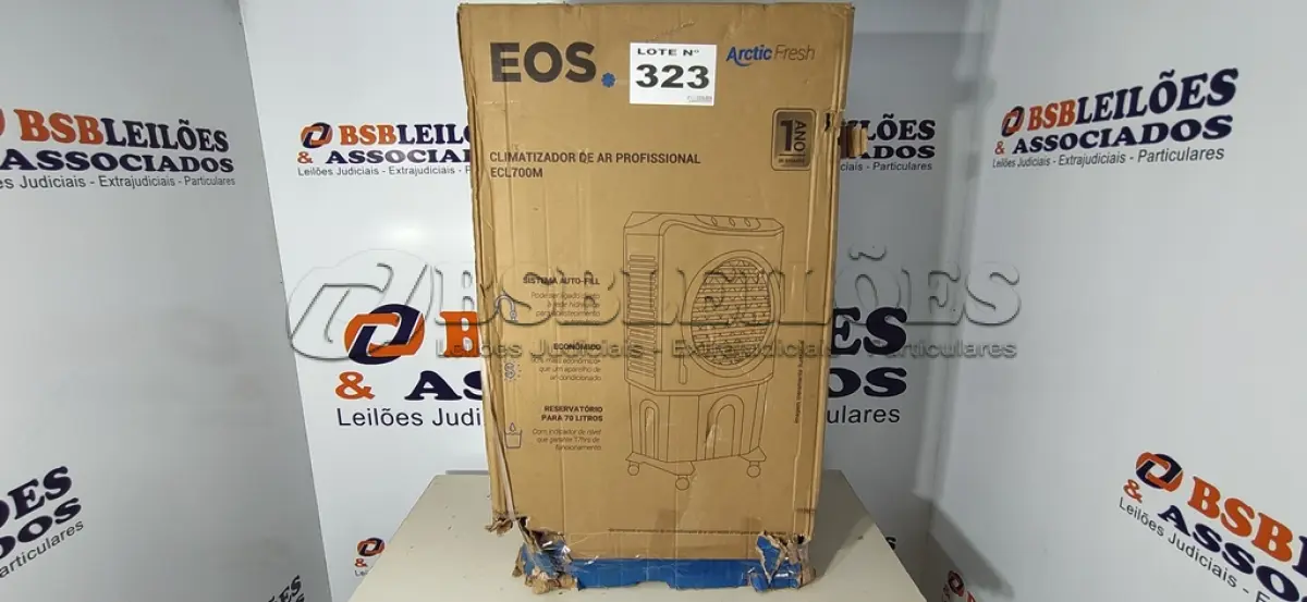 LOTE 323 - 01 - CLIMATIZADOR DE AR PROFISSIONAL EOS 70LITROS ECL700M 110VOLTS (NO ESTADO, NÃO SABEMOS SE FUNCIONA. LEILÃO NÃO TEM GARANTIA E NEM DEVOLUÇÃO, SUJEITO A POSSÍVEIS AVARIAS VISÍVEIS/OCULTAS E/OU AUSÊNCIA DE COMPONENTES)