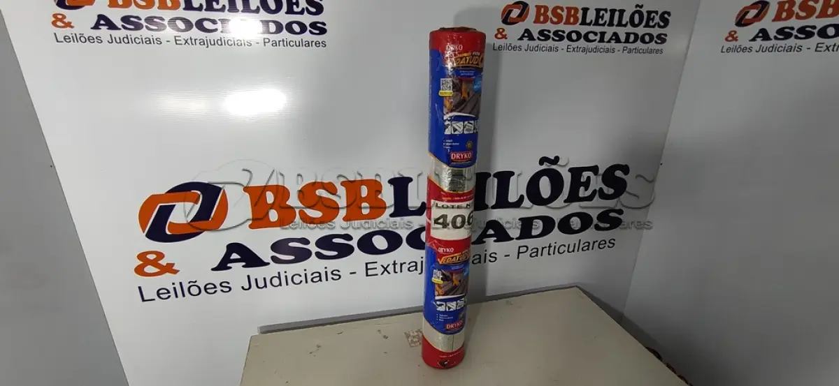 LOTE 406 - 01 - FITA IMPERMEABILIZANTE VEDATUDO ALUMÍNIO 90CM ROLO 10 METROS (NO ESTADO, NÃO SABEMOS SE FUNCIONA. LEILÃO NÃO TEM GARANTIA E NEM DEVOLUÇÃO, SUJEITO A POSSÍVEIS AVARIAS VISÍVEIS/OCULTAS E/OU AUSÊNCIA DE COMPONENTES)