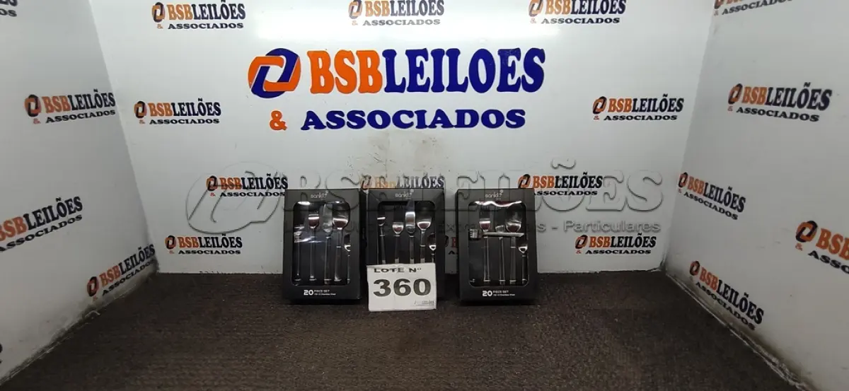 LOTE 360 - 03 - KITS JOGO TALHERES LINHA SANKIT 20 PEÇAS PRATA - PREMIUM (NO ESTADO, NÃO SABEMOS SE FUNCIONA. LEILÃO NÃO TEM GARANTIA E NEM DEVOLUÇÃO, SUJEITO A POSSÍVEIS AVARIAS VISÍVEIS/OCULTAS E/OU AUSÊNCIA DE COMPONENTES)