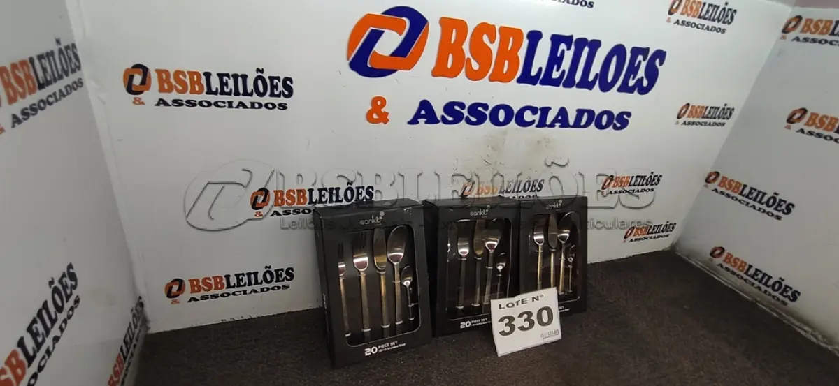 LOTE 330 - 03 - KITS JOGO TALHERES LINHA SANKIT 20 PEÇAS PRATA - PREMIUM (NO ESTADO, NÃO SABEMOS SE FUNCIONA. LEILÃO NÃO TEM GARANTIA E NEM DEVOLUÇÃO, SUJEITO A POSSÍVEIS AVARIAS VISÍVEIS/OCULTAS E/OU AUSÊNCIA DE COMPONENTES)
