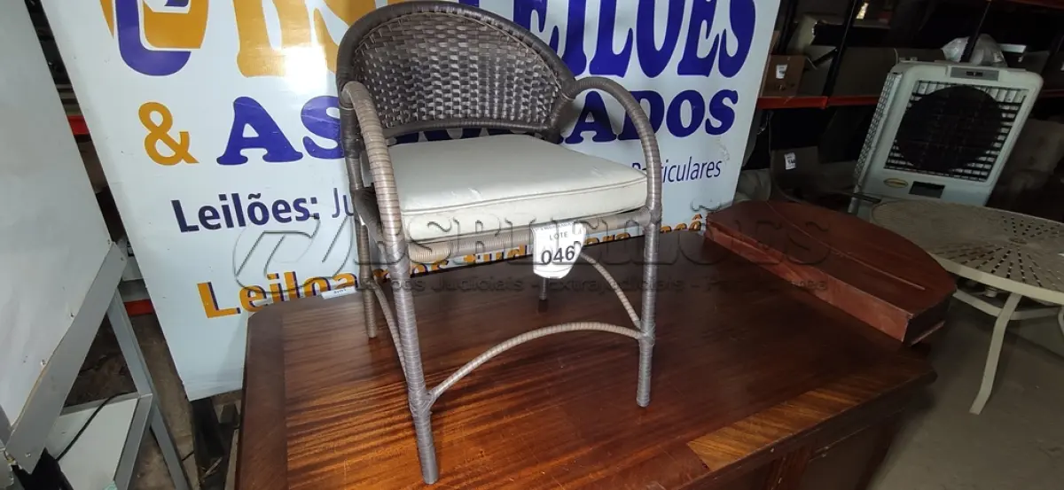 LOTE 046 - 01 CADEIRA JARDIM.  (NO ESTADO EM QUE SE ENCONTRA. SUJEITO A AVARIAS OCULTAS/VISÍVEIS.)  AV9974N