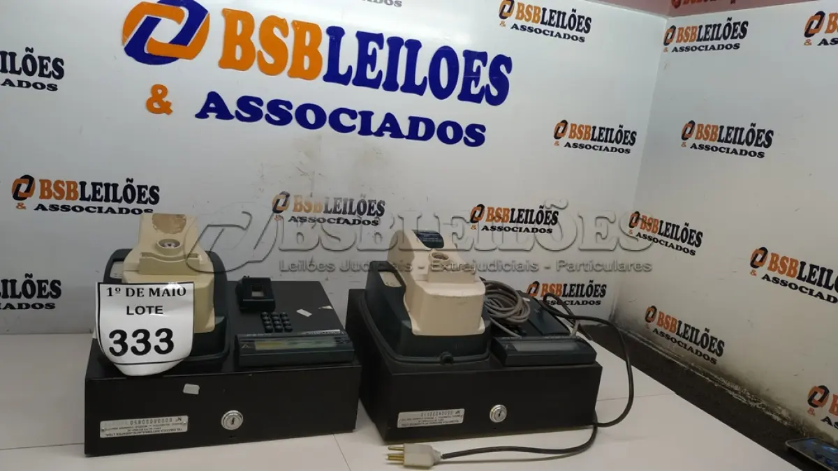 LOTE 333 - 02 RELÓGIOS DE PONTO TELEMÁTICA CODIN.  (NO ESTADO) ATENÇÃO! FAZER A VISITAÇÃO ANTES DE ARREMATAR, NÃO SABEMOS SE FUNCIONA. LEILÃO NÃO TEM GARANTIA E NEM DEVOLUÇÃO, SUJEITO A POSSÍVEIS AVARIAS VISÍVEIS/OCULTAS E/OU AUSÊNCIA DE COMPONENTES.