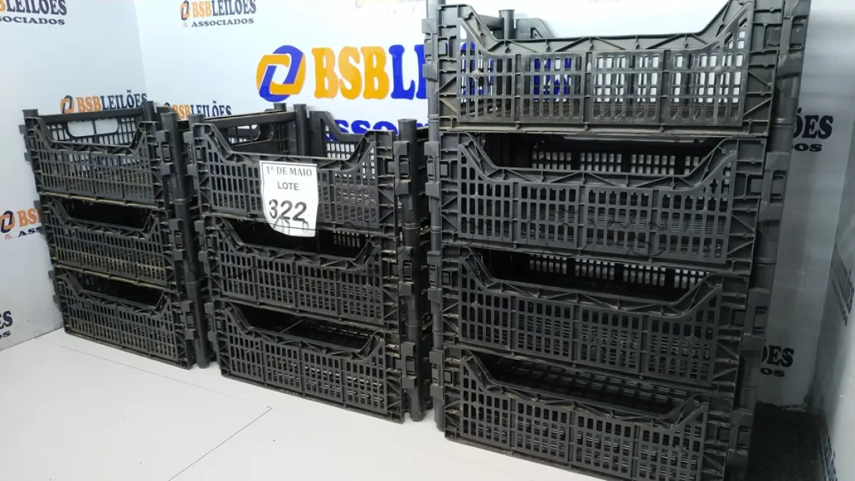 LOTE 322 - 10 CESTAS ORGANIZADORAS. (NO ESTADO) ATENÇÃO! FAZER A VISITAÇÃO ANTES DE ARREMATAR, NÃO SABEMOS SE FUNCIONA. LEILÃO NÃO TEM GARANTIA E NEM DEVOLUÇÃO, SUJEITO A POSSÍVEIS AVARIAS VISÍVEIS/OCULTAS E/OU AUSÊNCIA DE COMPONENTES.