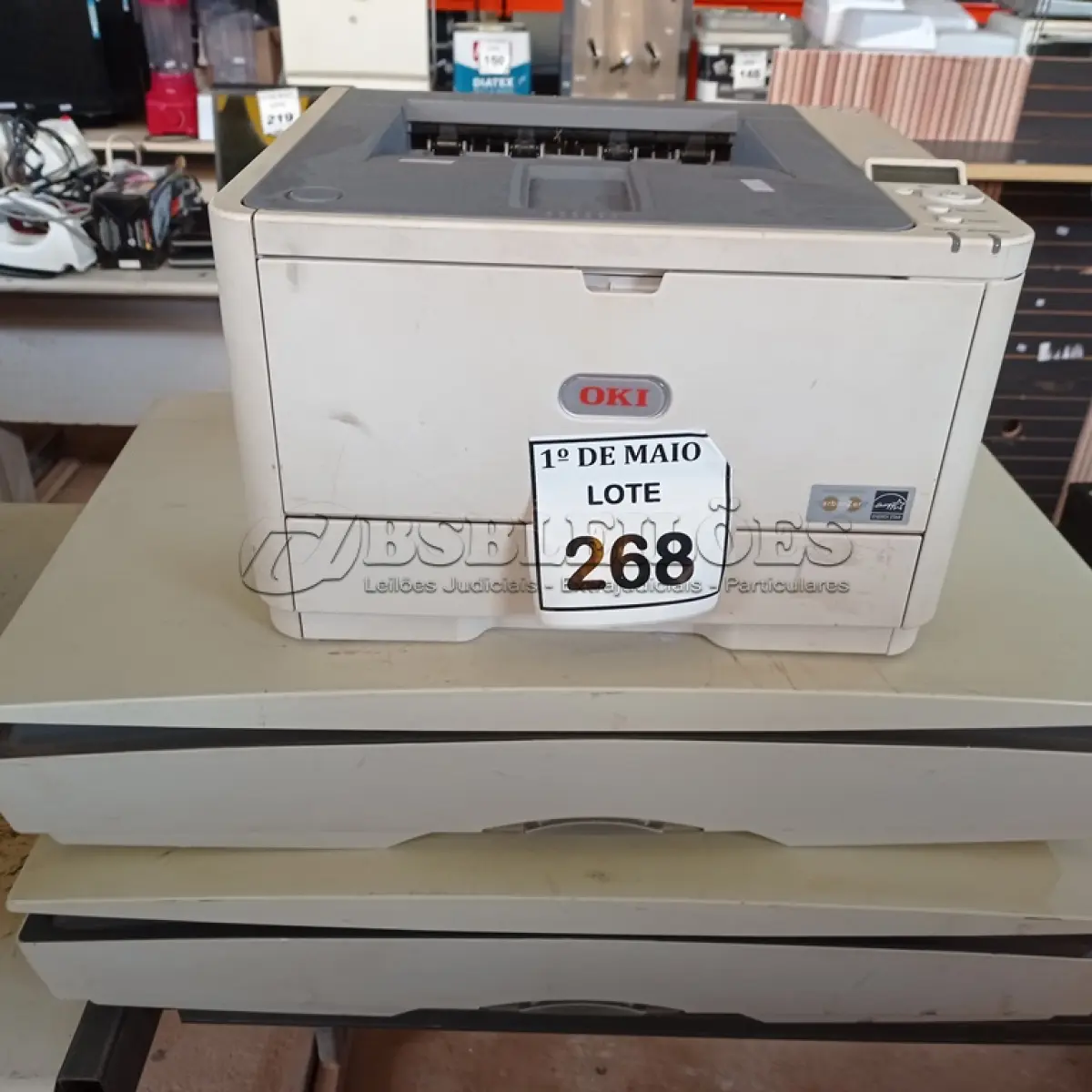 LOTE 268 - 03 SCANNER’S MARCA KODAK E 01 IMPRESSORA MARCA OK. (NO ESTADO) ATENÇÃO! FAZER A VISITAÇÃO ANTES DE ARREMATAR, NÃO SABEMOS SE FUNCIONA. LEILÃO NÃO TEM GARANTIA E NEM DEVOLUÇÃO, SUJEITO A POSSÍVEIS AVARIAS VISÍVEIS/OCULTAS E/OU AUSÊNCIA DE COMPONENTES.