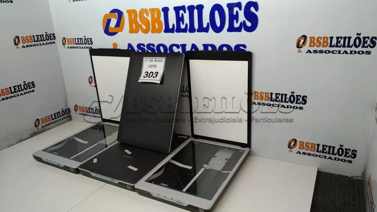 LOTE 303 - 04 SCANNER’S MARCA EPSON. (NO ESTADO) ATENÇÃO! FAZER A VISITAÇÃO ANTES DE ARREMATAR, NÃO SABEMOS SE FUNCIONA. LEILÃO NÃO TEM GARANTIA E NEM DEVOLUÇÃO, SUJEITO A POSSÍVEIS AVARIAS VISÍVEIS/OCULTAS E/OU AUSÊNCIA DE COMPONENTES.