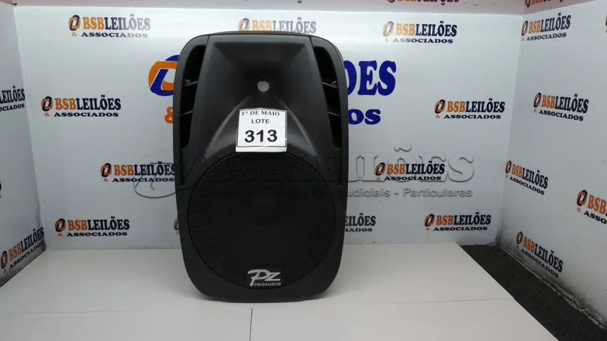 LOTE 313 - 01 CAIXA DE SOM PZPROPASSIVE PX-12. (NO ESTADO) ATENÇÃO! FAZER A VISITAÇÃO ANTES DE ARREMATAR, NÃO SABEMOS SE FUNCIONA. LEILÃO NÃO TEM GARANTIA E NEM DEVOLUÇÃO, SUJEITO A POSSÍVEIS AVARIAS VISÍVEIS/OCULTAS E/OU AUSÊNCIA DE COMPONENTES.