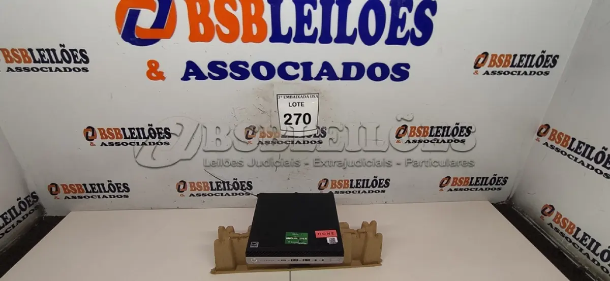 LOTE 270 - 01 CPU HP ELITE DESCK SEM FONTE.  (NO ESTADO EM QUE SE ENCONTRA. SUJEITO A AVARIAS OCULTAS/VISÍVEIS.) BD0546T