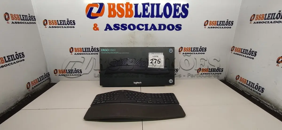 LOTE 275 - 01 TECLADO ERGO K860. (NO ESTADO EM QUE SE ENCONTRA. SUJEITO A AVARIAS OCULTAS/VISÍVEIS.)