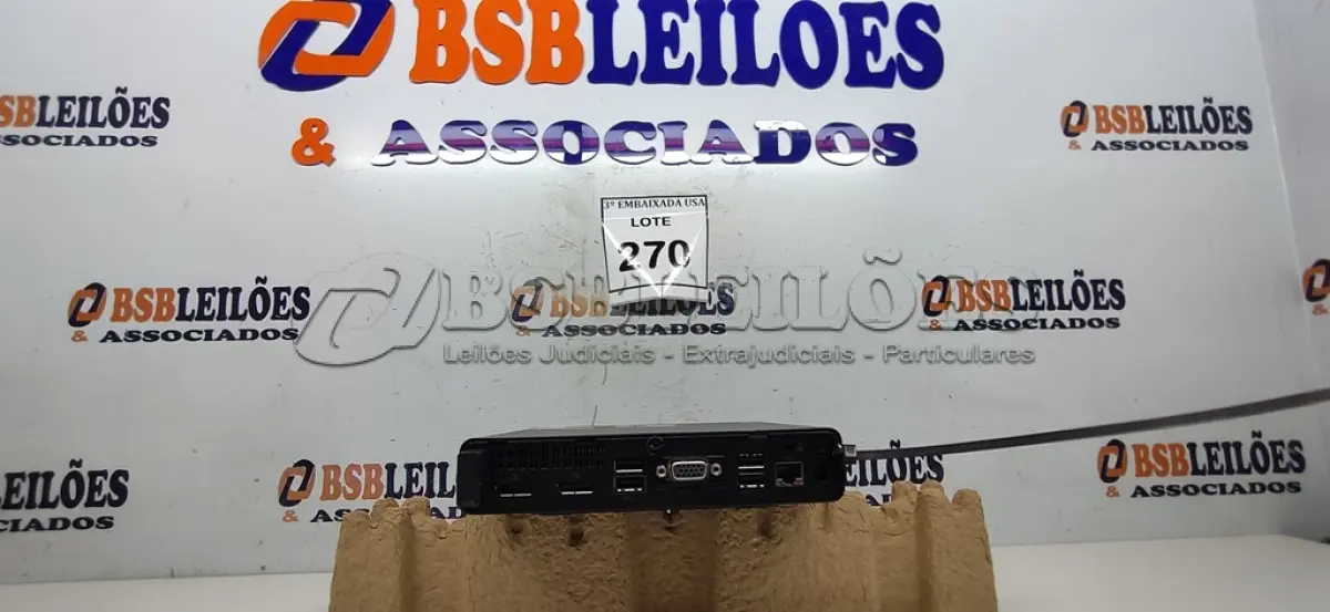 LOTE 270 - 01 CPU HP ELITE DESCK SEM FONTE.  (NO ESTADO EM QUE SE ENCONTRA. SUJEITO A AVARIAS OCULTAS/VISÍVEIS.) BD0546T